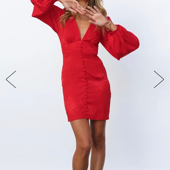 Mini red HELLO Molly dress - Picture 4 of 4